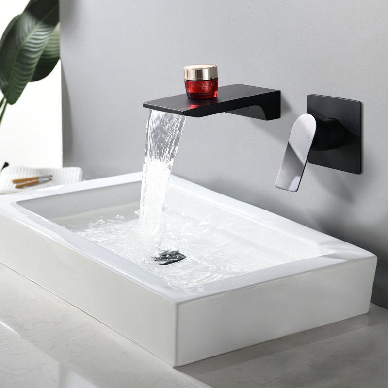 CERYPSA Wall Mount Waterfall Bathroom Sink Faucet & Reviews Wayfair